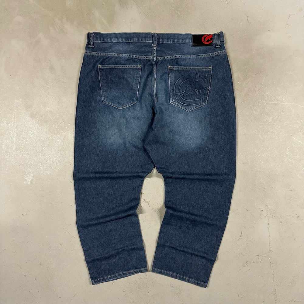 Vintage Y2K Ecko Unltd Skater Grunge Retro Essential Wide Leg Baggy Denim Jeans